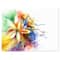 Designart - Abstract Multi color Flower Fusion - Large Flower Canvas Wall Art
